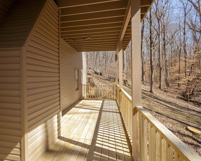 view of deck