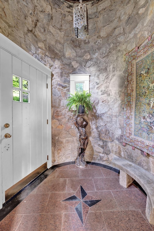 foyer featuring a wealth of natural light