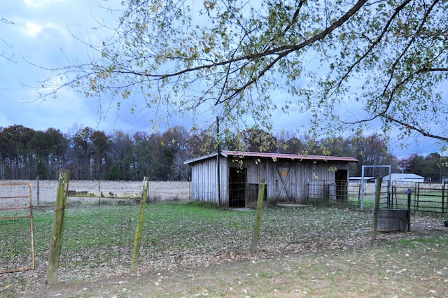 view of outdoor structure