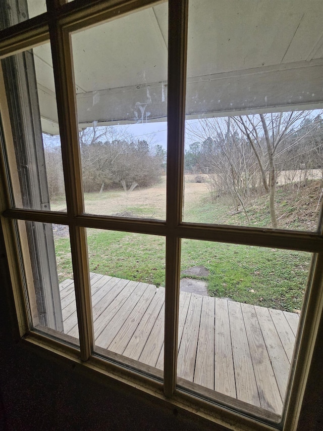 view of doorway to outside