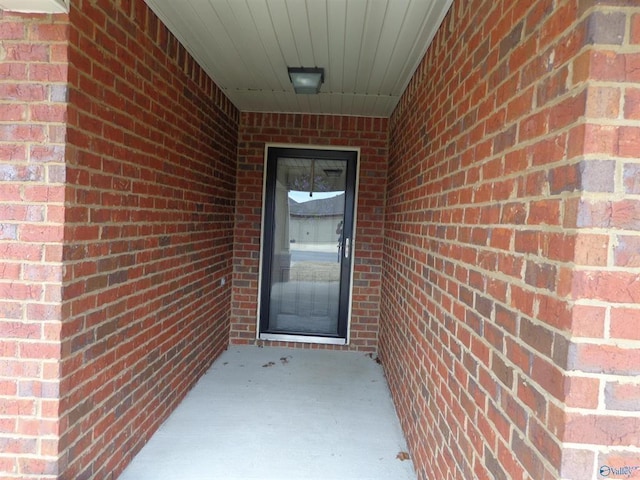  - entrance to property with brick siding