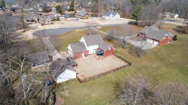 drone / aerial view featuring a residential view