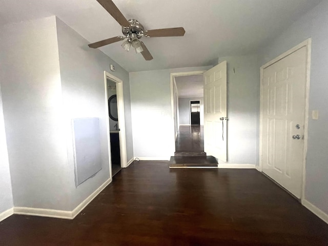 interior space featuring dark hardwood / wood-style flooring