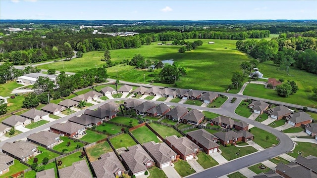 aerial perspective of suburban area