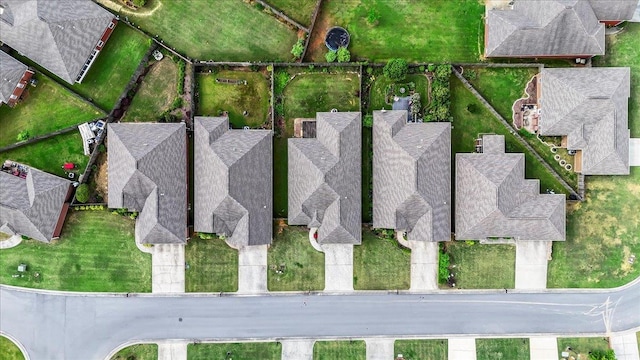 aerial view of residential area