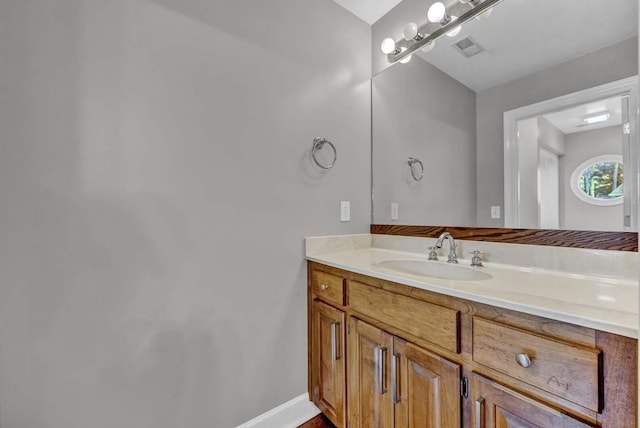 bathroom featuring vanity