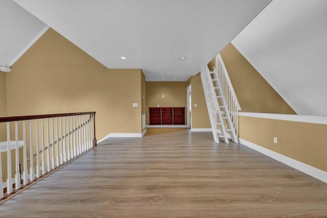 interior space featuring light wood-type flooring