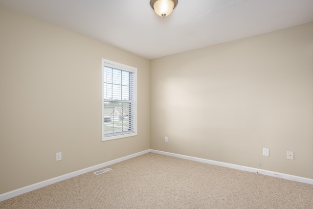 view of carpeted empty room