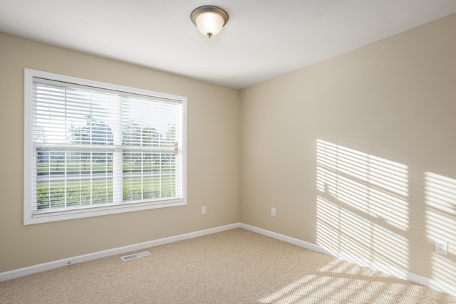 view of carpeted empty room