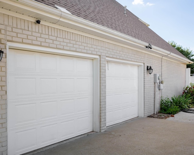 garage with driveway