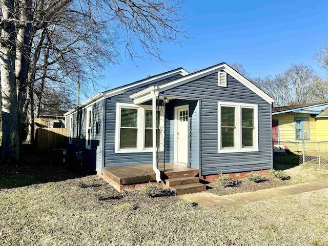 view of bungalow-style home