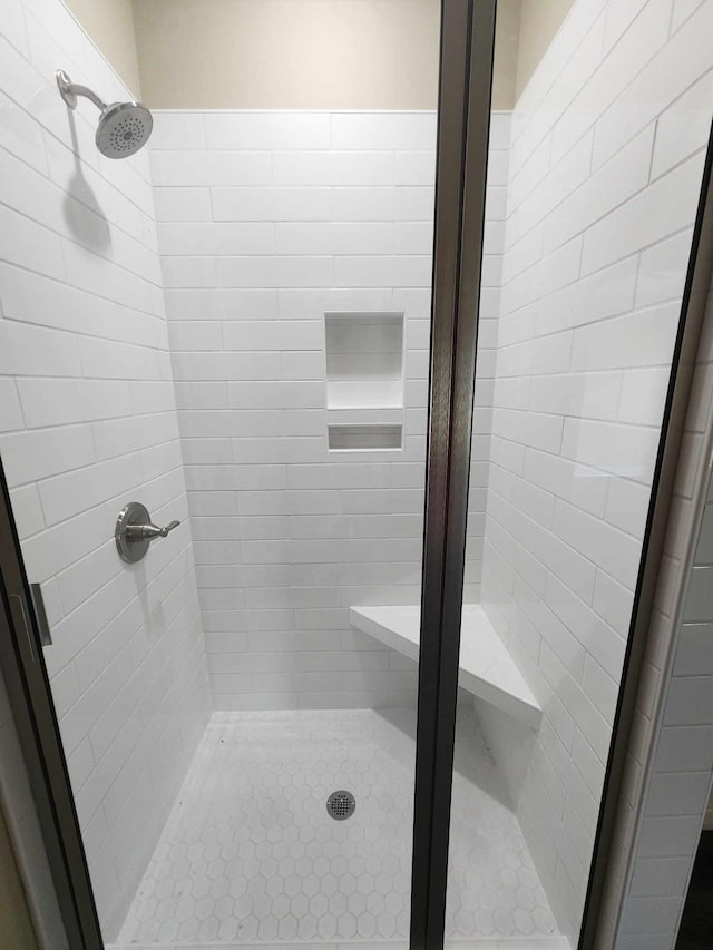 bathroom with walk in shower