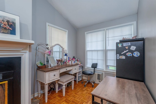  - office with vaulted ceiling