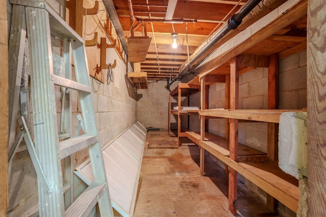 view of storage room