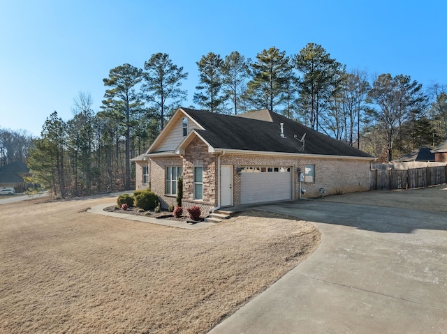 view of front of house featuring a garage