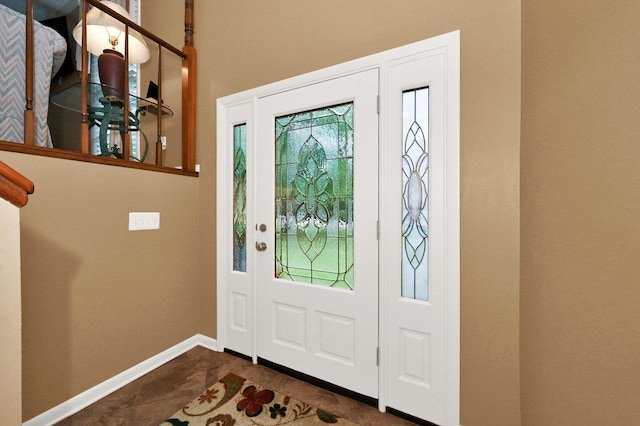 tiled entrance foyer with plenty of natural light