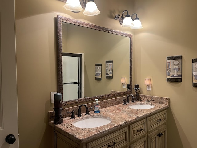 bathroom with vanity