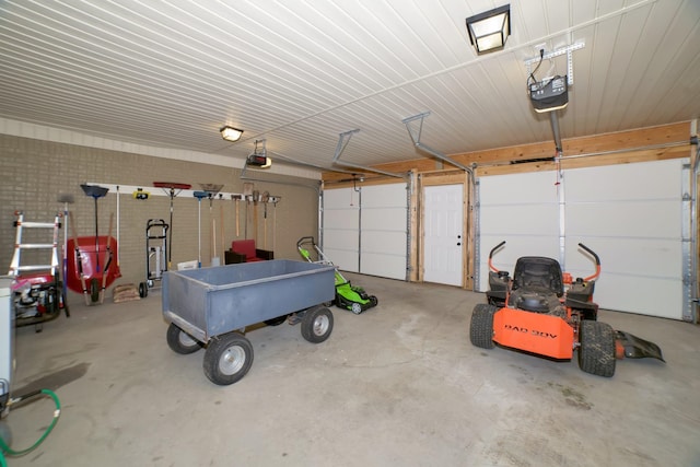  - garage with a garage door opener