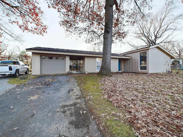 ranch-style house with a garage