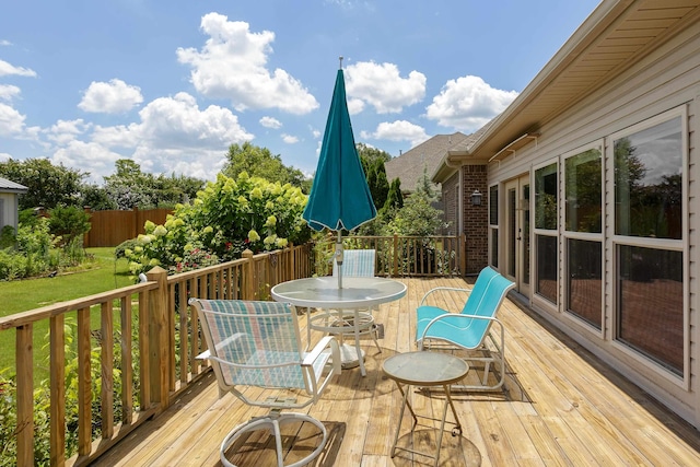  - deck with outdoor dining area