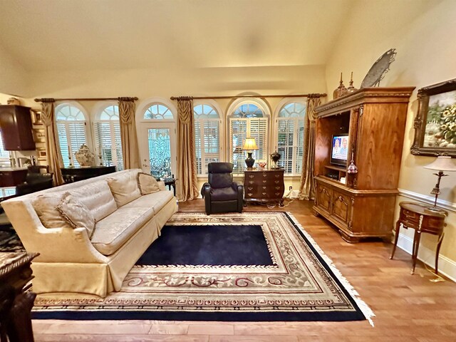 interior space with a wealth of natural light and light wood-type flooring