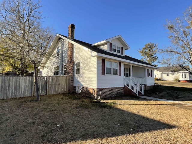 view of front of house with a porch