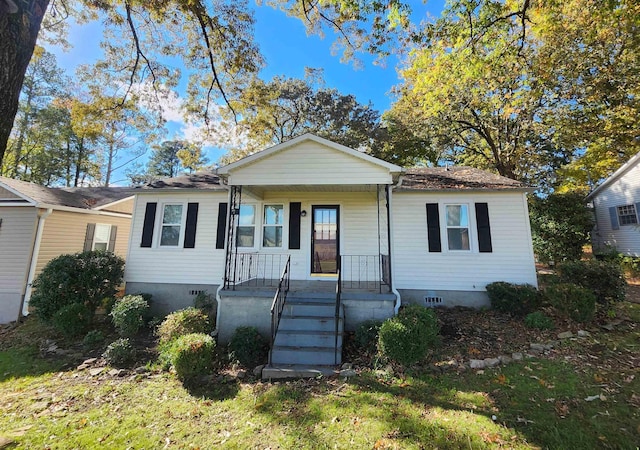 view of front of home with a porch