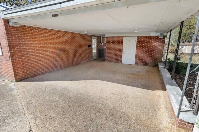 view of patio / terrace featuring a carport