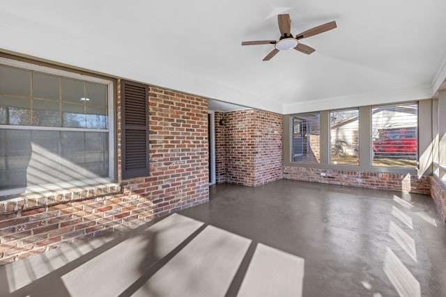 view of patio / terrace with ceiling fan