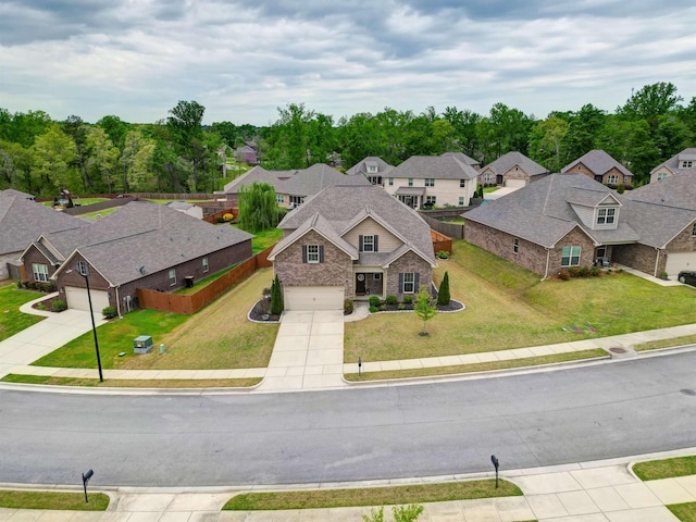 drone / aerial view featuring a residential view