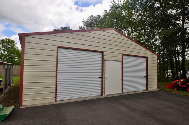  - view of detached garage