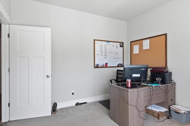 office with carpet floors