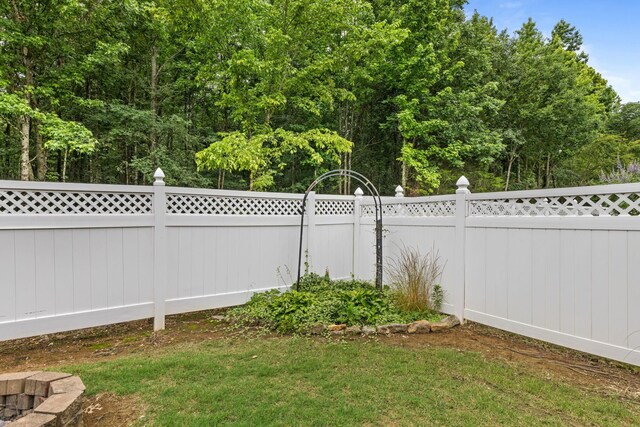  - view of fenced backyard