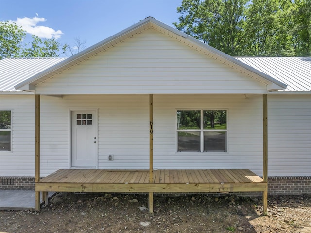 view of rear view of property