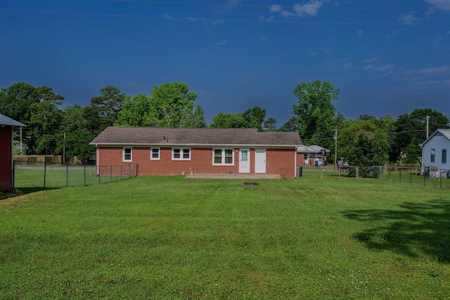 back of property with brick siding