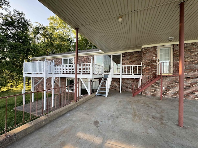 view of patio / terrace featuring a deck