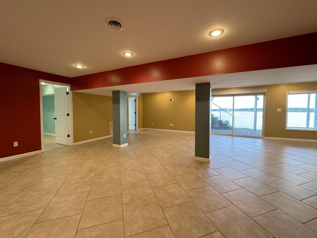 view of tiled empty room