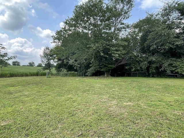 view of yard featuring a rural view