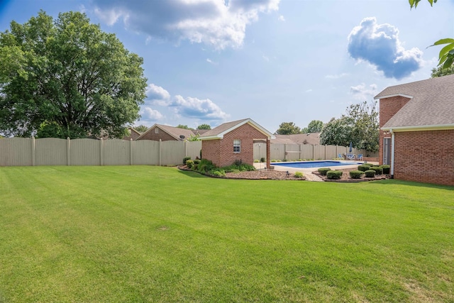  - view of fenced backyard