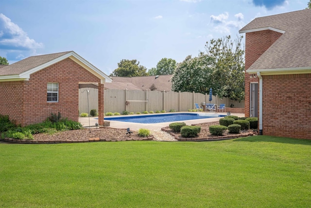  - view of swimming pool with a patio