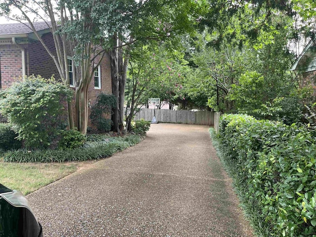  - view of asphalt driveway