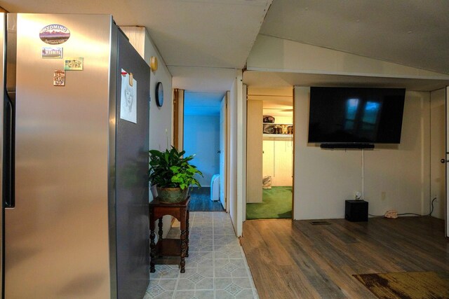 hallway featuring hardwood / wood-style floors