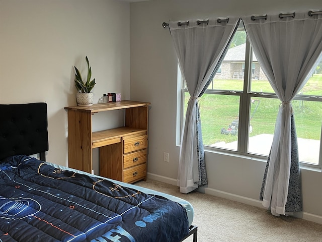 bedroom featuring carpet flooring