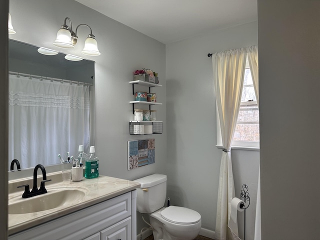  - bathroom with vanity and toilet