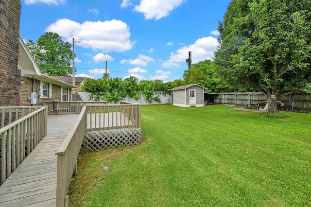  - view of yard featuring a deck