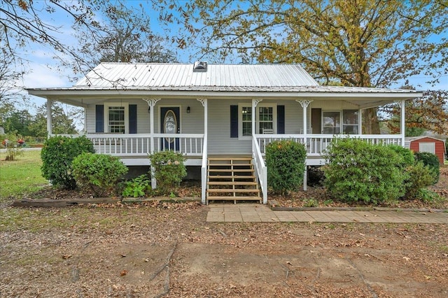 farmhouse-style home with a porch