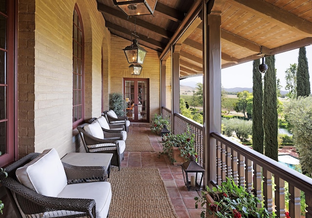 view of balcony