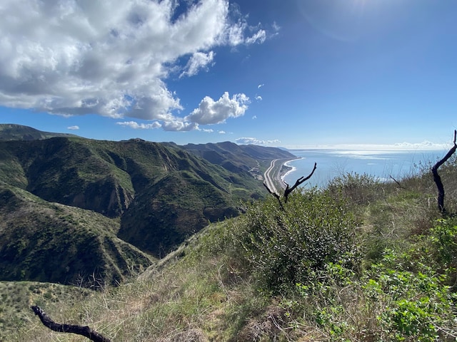 property view of mountains with a water view