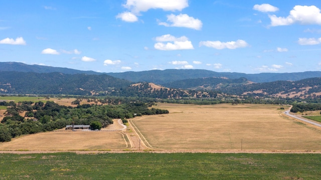 property view of mountains featuring a rural view