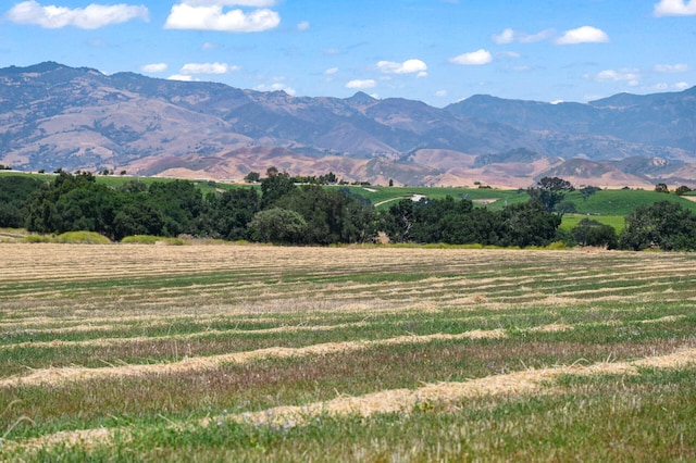 property view of mountains featuring a rural view